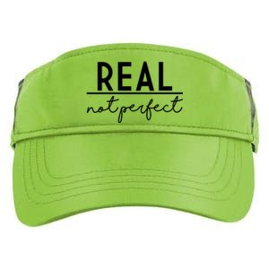 Real Not Perfect Positive Quote Adult Drive Performance Visor