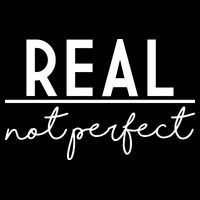 Real Not Perfect Positive Quote 16 in Basic Backpack