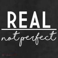 Real Not Perfect Positive Quote Trucker Hat