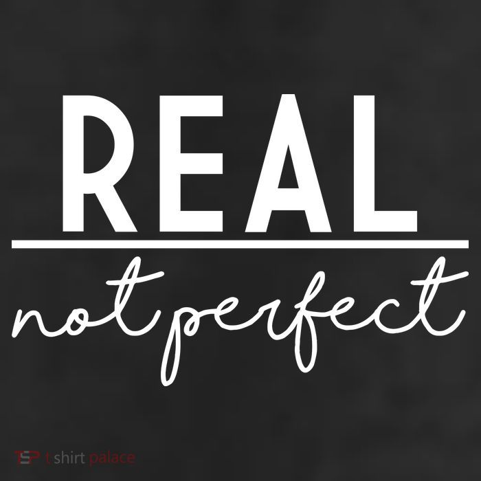 Real Not Perfect Positive Quote Trucker Hat