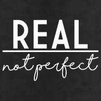 Real Not Perfect Positive Quote Golf Towel