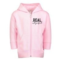 Real Not Perfect Positive Quote Toddler Zip Fleece Hoodie