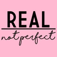 Real Not Perfect Positive Quote Hoodie