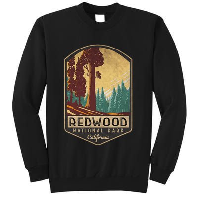 Redwood National Parks California Vintage Hiking Tree Nature Sweatshirt