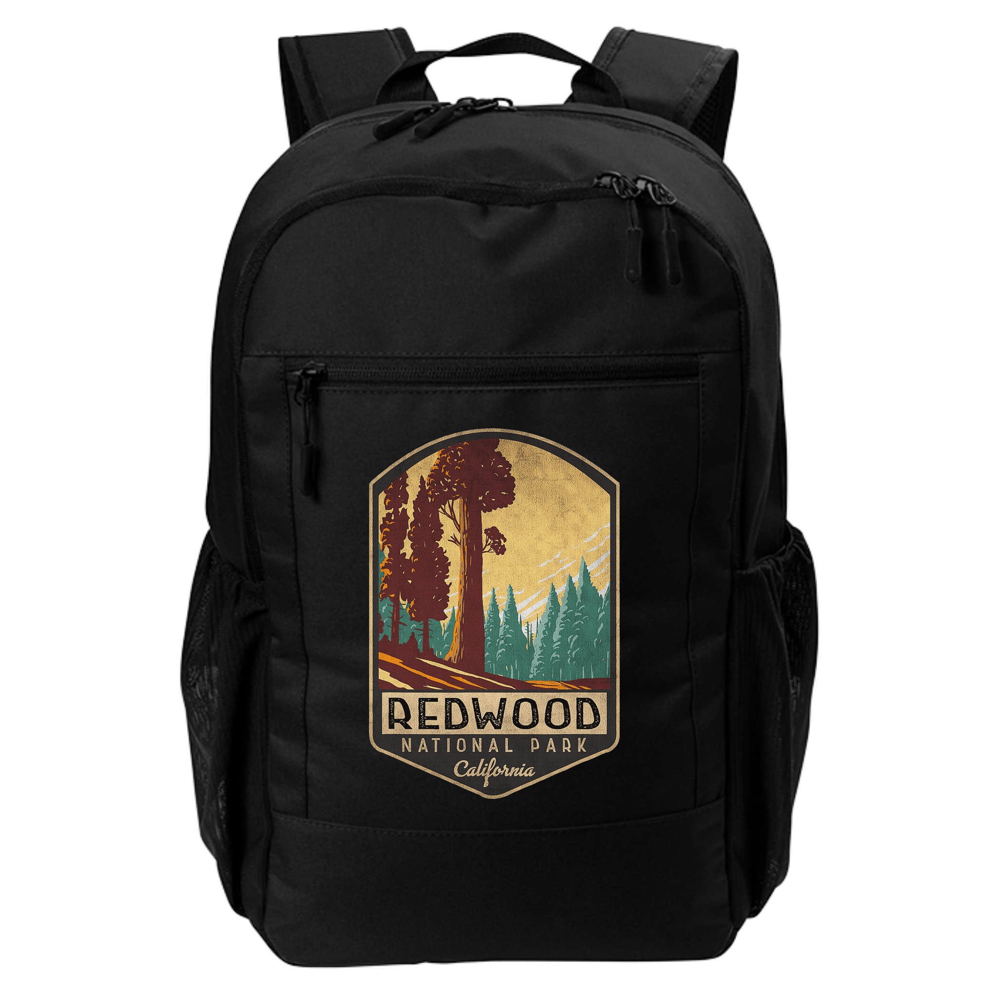 Redwood National Parks California Vintage Hiking Tree Nature Backpack