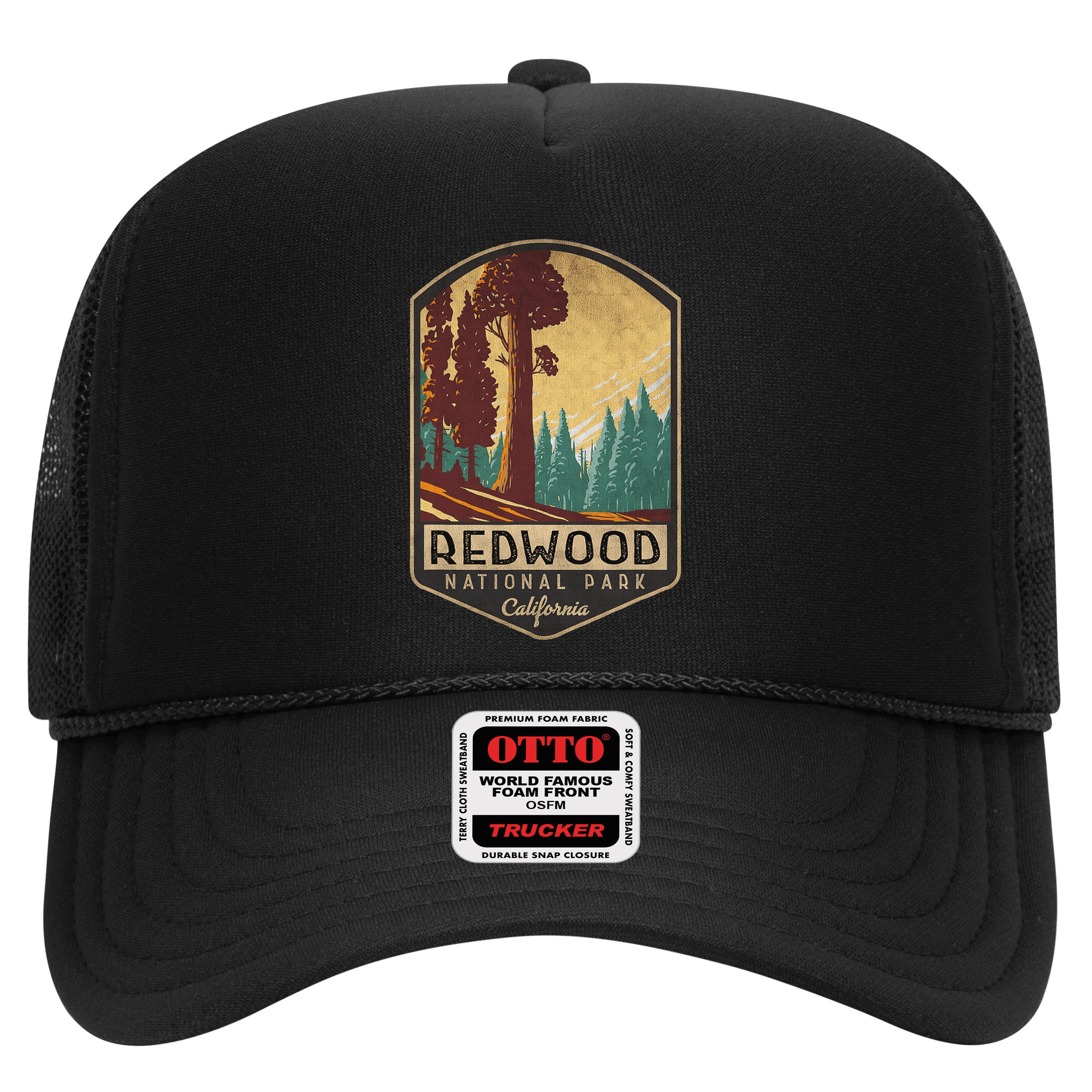 Redwood National Parks California Vintage Hiking Tree Nature Hat