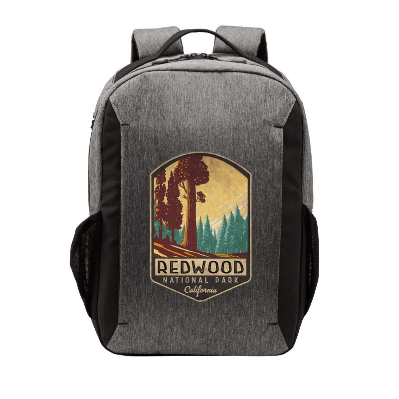 Redwood National Parks California Vintage Hiking Tree Nature Vector Backpack