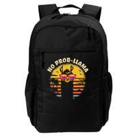 Retro No Prob Llama Gift Vintage Llama Alpaca Gift Idea Backpack