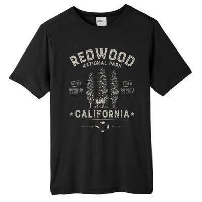 Redwood National Park Vintage California Bear Gifts Tall Fusion ChromaSoft Performance T-Shirt