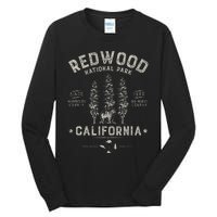 Redwood National Park Vintage California Bear Gifts Tall Long Sleeve T-Shirt