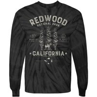 Redwood National Park Vintage California Bear Gifts Tie-Dye Long Sleeve Shirt