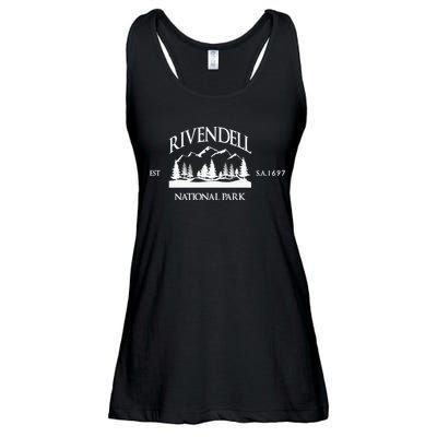 Rivendell National Park Lotr Ladies Essential Flowy Tank
