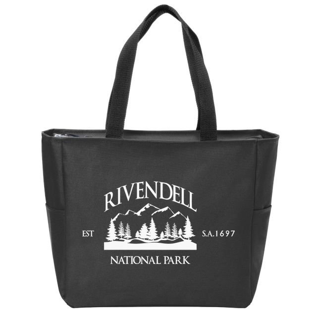 Rivendell National Park Lotr Zip Tote Bag