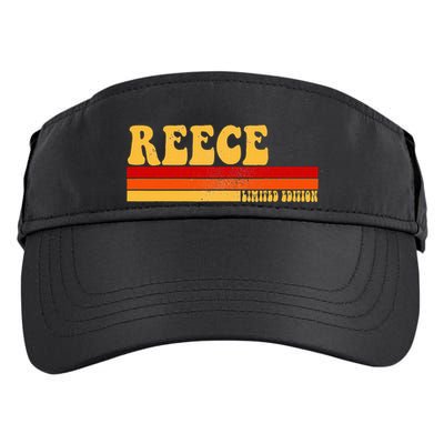 Reece Name Personalized Idea Retro Vintage Reece Adult Drive Performance Visor