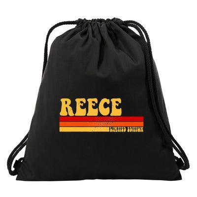 Reece Name Personalized Idea Retro Vintage Reece Drawstring Bag