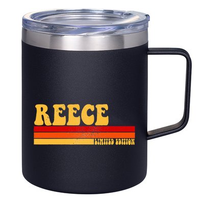 Reece Name Personalized Idea Retro Vintage Reece 12oz Stainless Steel Coffee Mug