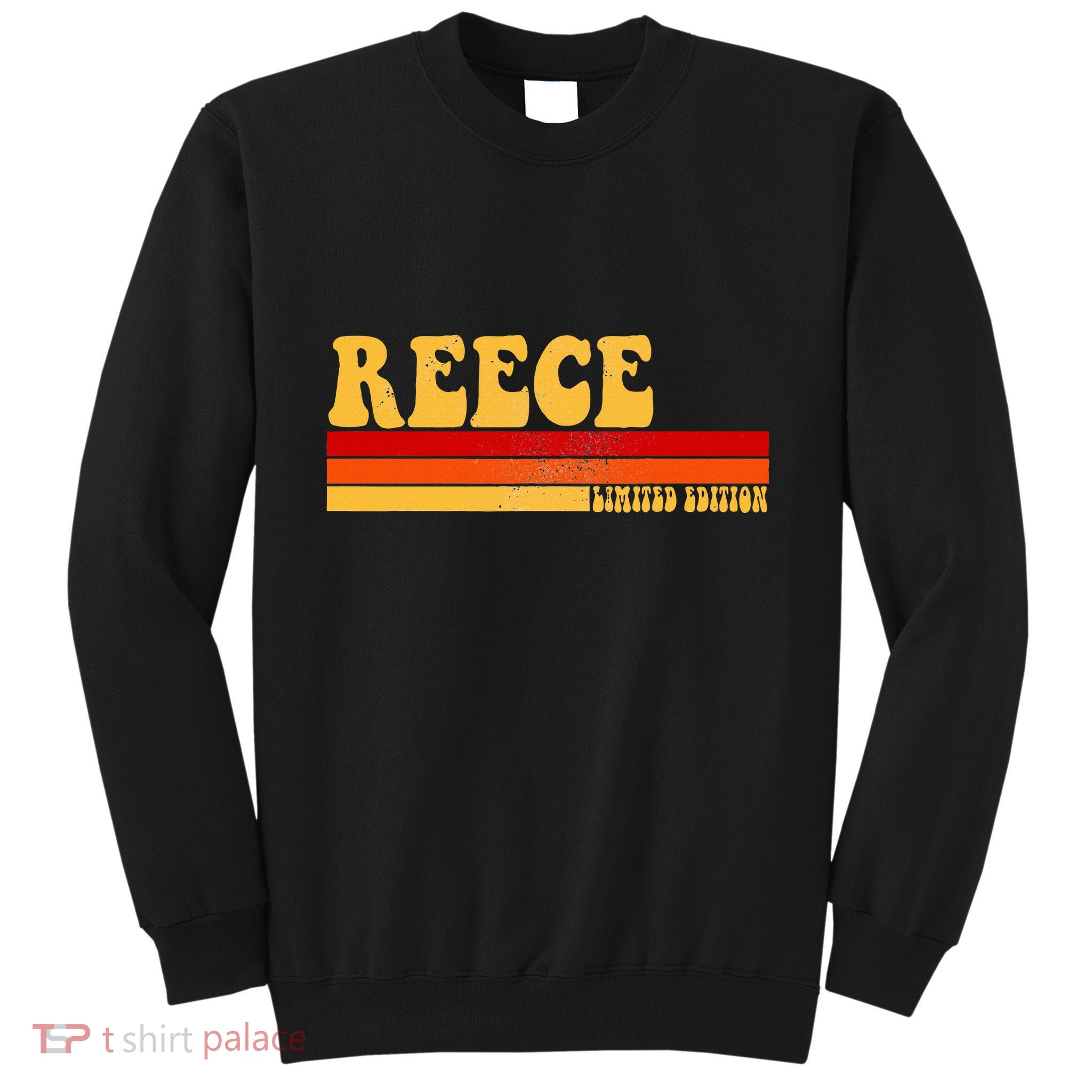 Reece Name Personalized Idea Retro Vintage Reece Tall Sweatshirt