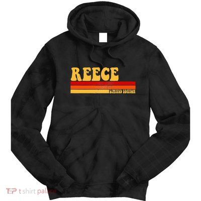 Reece Name Personalized Idea Retro Vintage Reece Tie Dye Hoodie