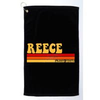 Reece Name Personalized Idea Retro Vintage Reece Golf Towel