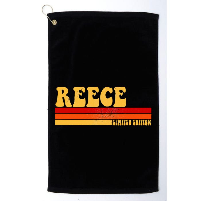 Reece Name Personalized Idea Retro Vintage Reece Golf Towel