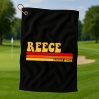 Reece Name Personalized Idea Retro Vintage Reece Golf Towel