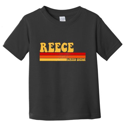 Reece Name Personalized Idea Retro Vintage Reece Toddler T-Shirt