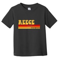 Reece Name Personalized Idea Retro Vintage Reece Toddler T-Shirt