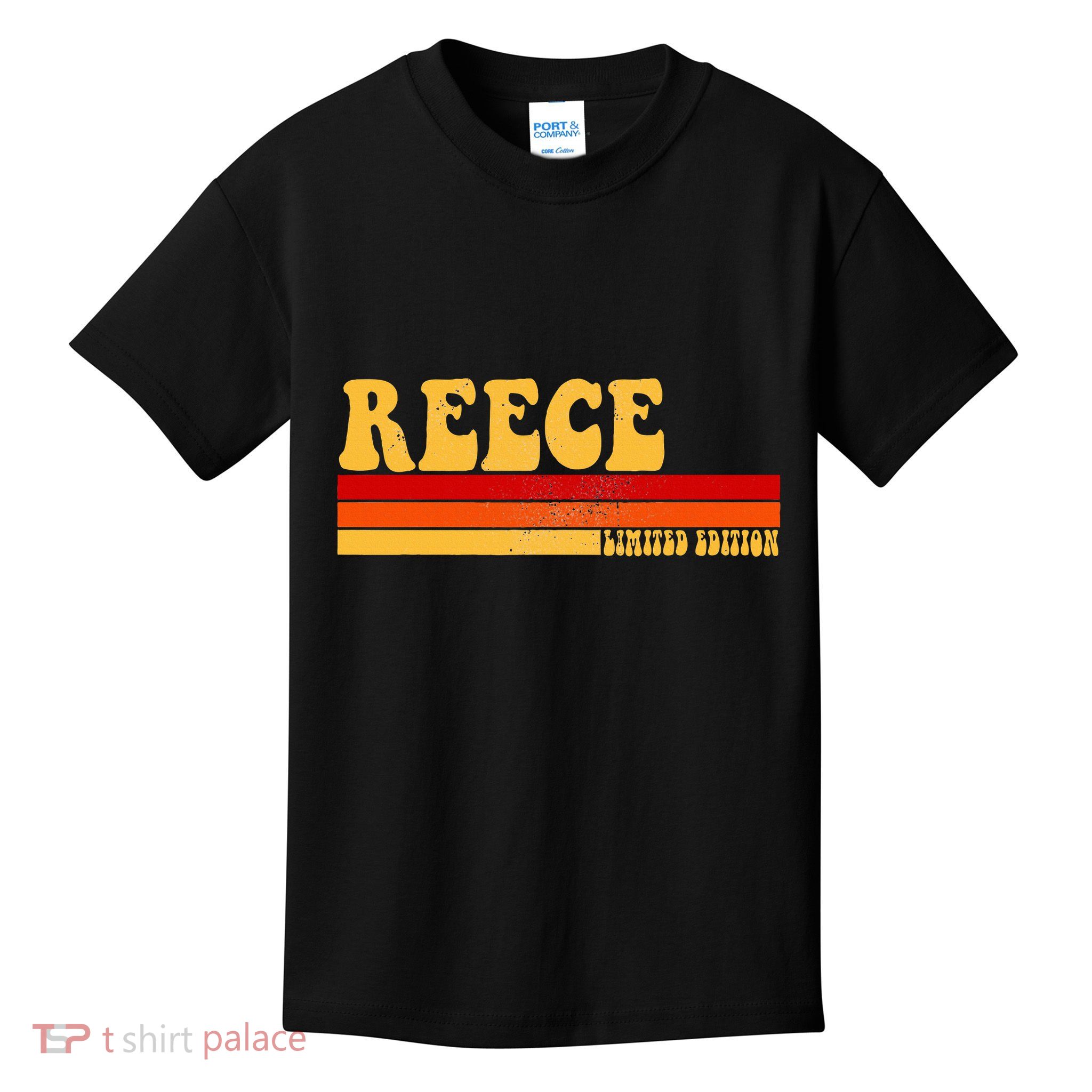 Reece Name Personalized Idea Retro Vintage Reece Kids T-Shirt