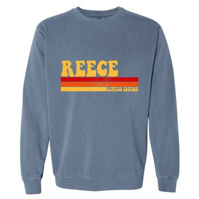 Reece Name Personalized Idea Retro Vintage Reece Garment-Dyed Sweatshirt