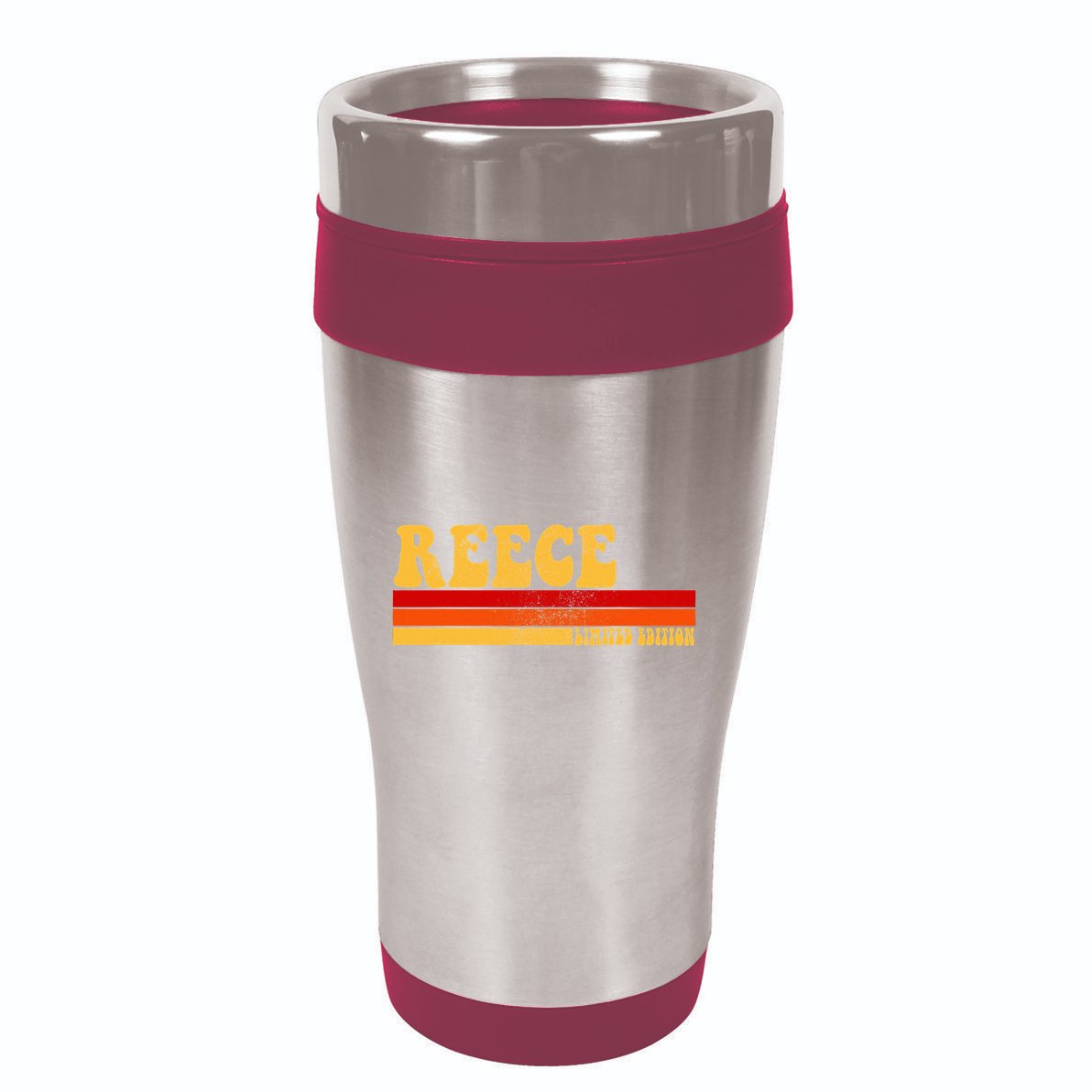 Reece Name Personalized Idea Retro Vintage Reece 16oz Travel Tumbler
