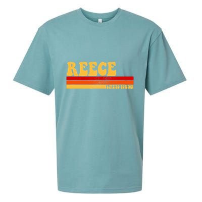 Reece Name Personalized Idea Retro Vintage Reece Sueded Cloud Jersey T-Shirt