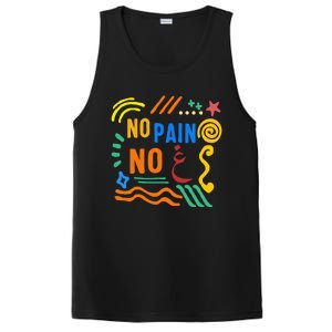 Ramadan No Pain No Gain Adult Muslim Arabic Letters Gym Love Gift PosiCharge Competitor Tank