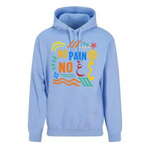 Ramadan No Pain No Gain Adult Muslim Arabic Letters Gym Love Gift Unisex Surf Hoodie