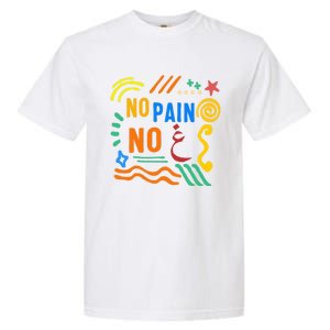 Ramadan No Pain No Gain Adult Muslim Arabic Letters Gym Love Gift Garment-Dyed Heavyweight T-Shirt