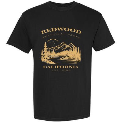 Redwood National Park Hiking Camping Garment-Dyed Heavyweight T-Shirt