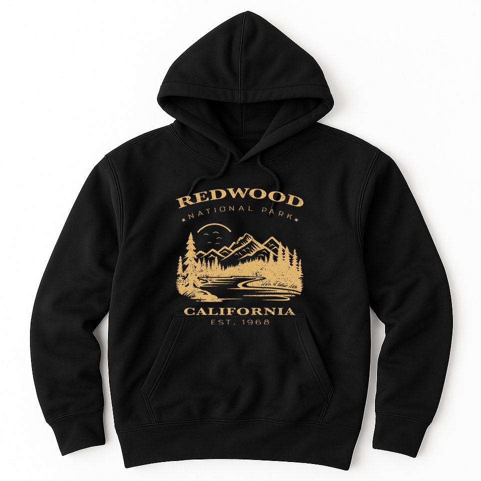 Redwood National Park Hiking Camping Hoodie
