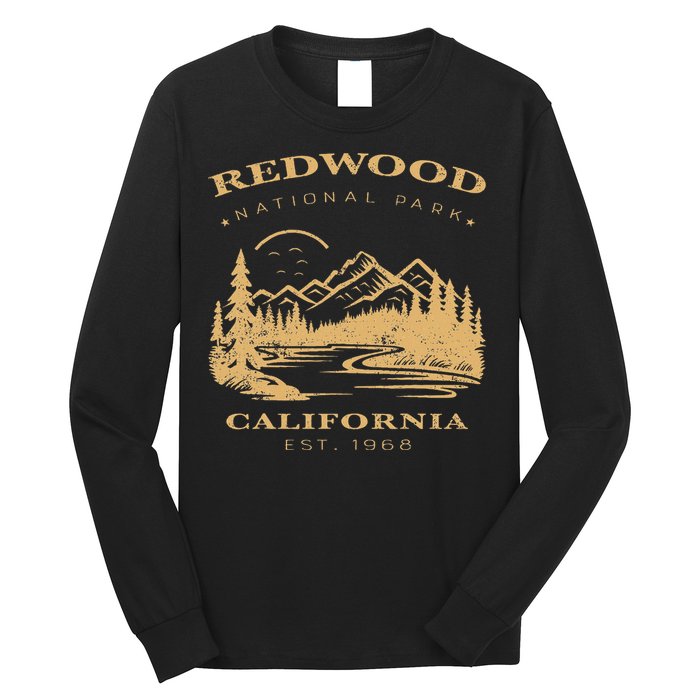 Redwood National Park Hiking Camping Long Sleeve Shirt