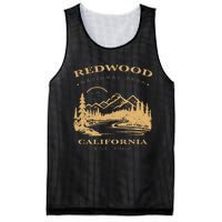 Redwood National Park Hiking Camping Mesh Reversible Basketball Jersey Tank