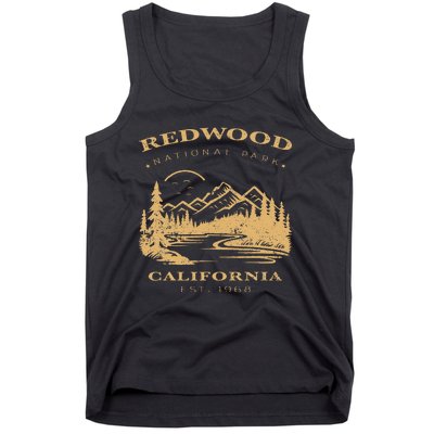 Redwood National Park Hiking Camping Tank Top