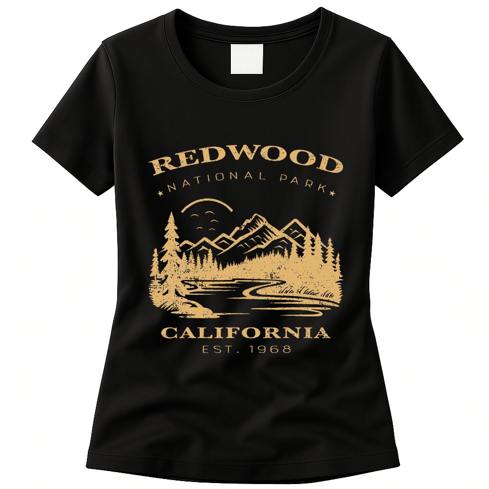 Redwood National Park Hiking Camping Womens T-Shirt