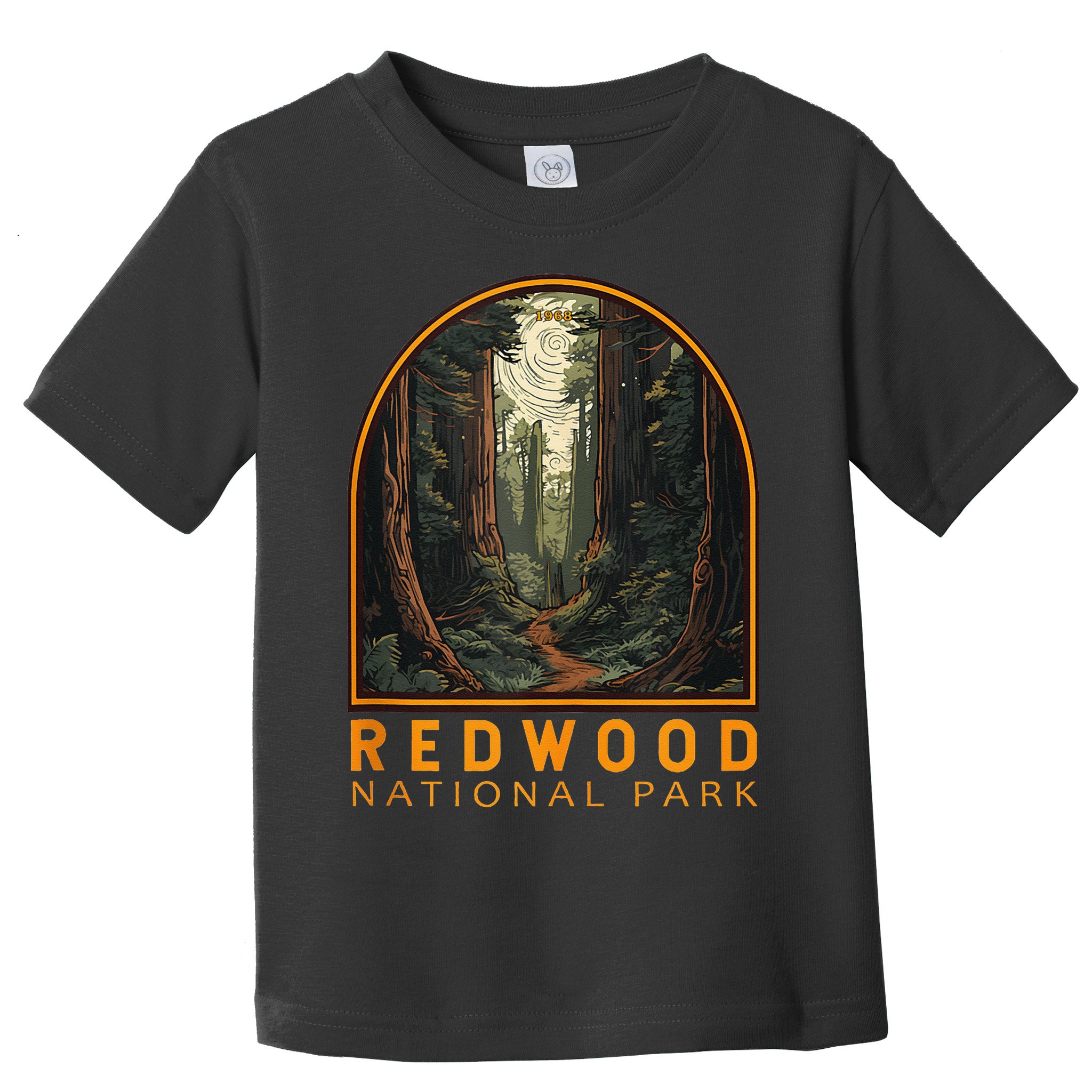 Redwood National Park Illustration Trail Emblem  Toddler T-Shirt