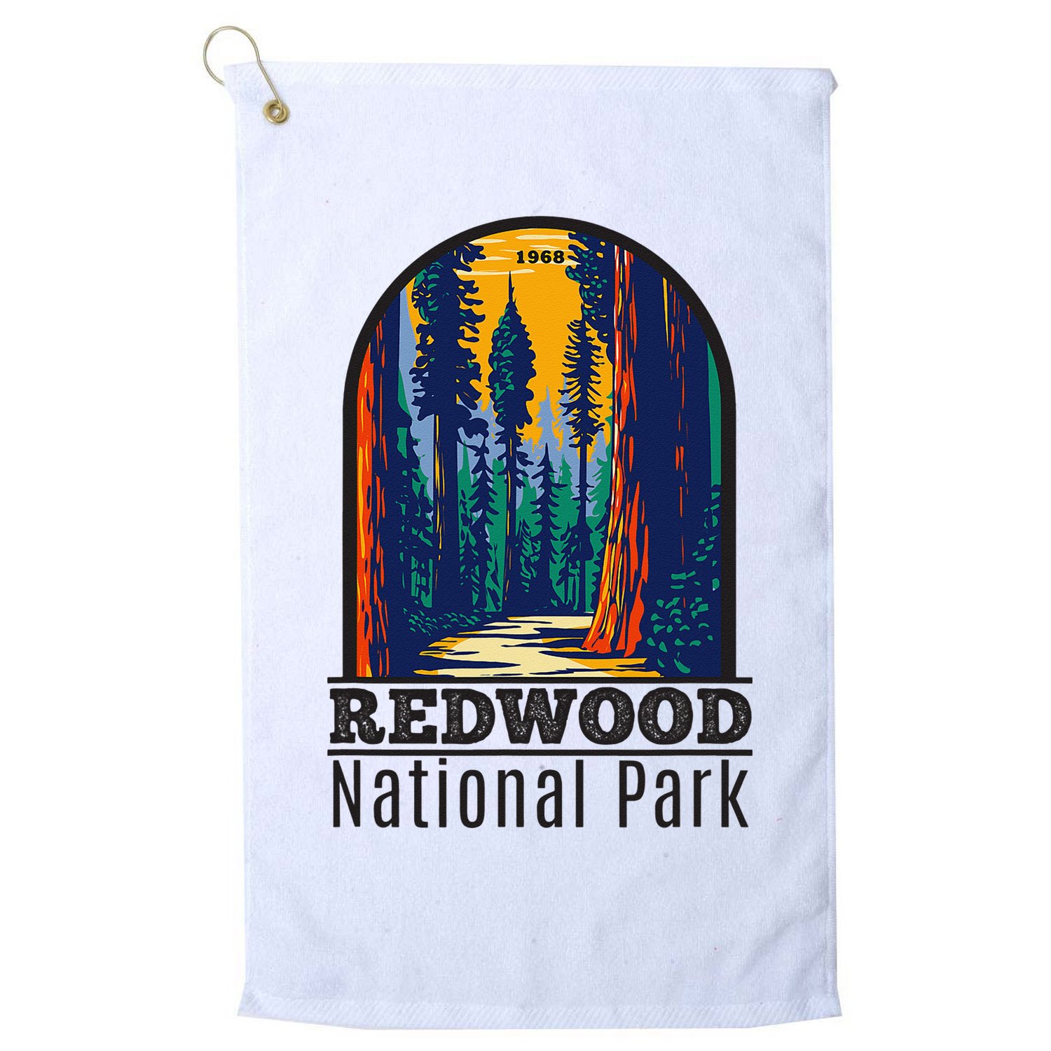 Redwood National Park Vintage Golf Towel