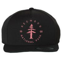 Redwood National Park Redwood Forest Design US Parks Wool Snapback Cap