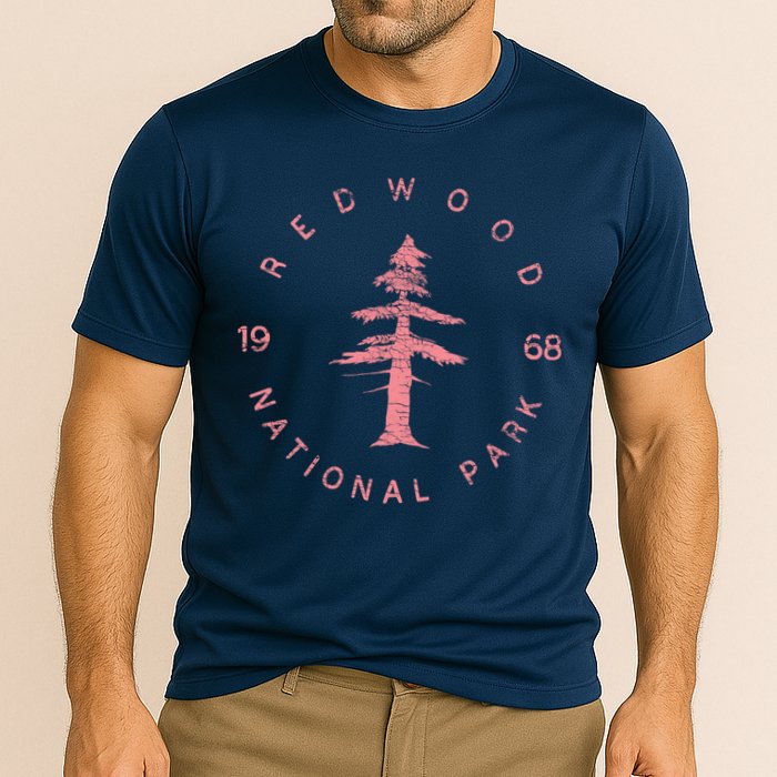 Redwood National Park Redwood Forest Design US Parks Performance Shirt
