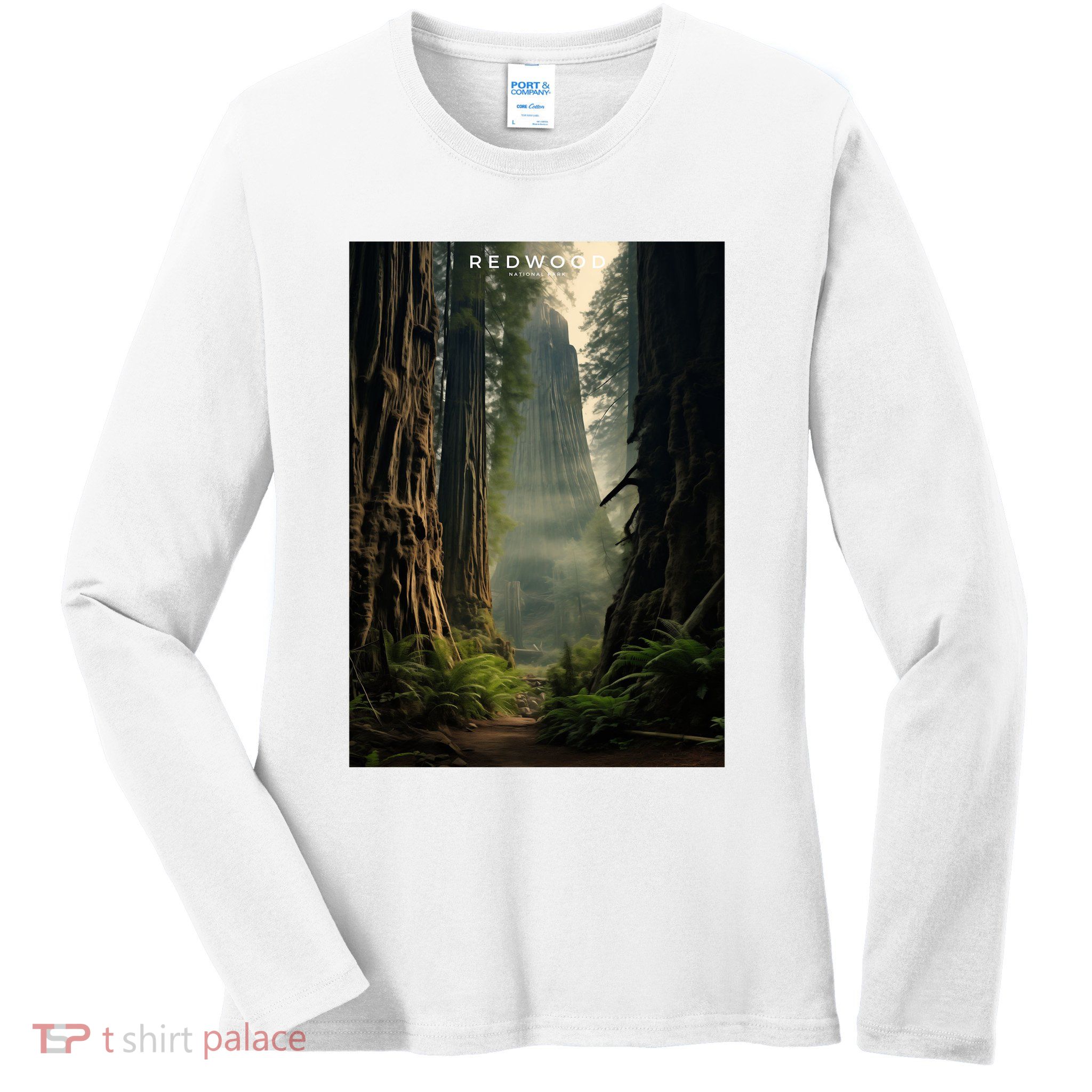 Redwood National Park Ladies Long Sleeve Shirt
