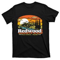 Redwood National Park Vintage 80s Retro California Mountains T-Shirt