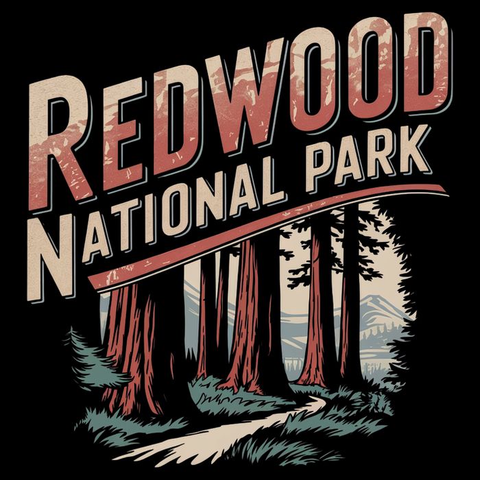 Redwood National Park Flat Bill Trucker Hat