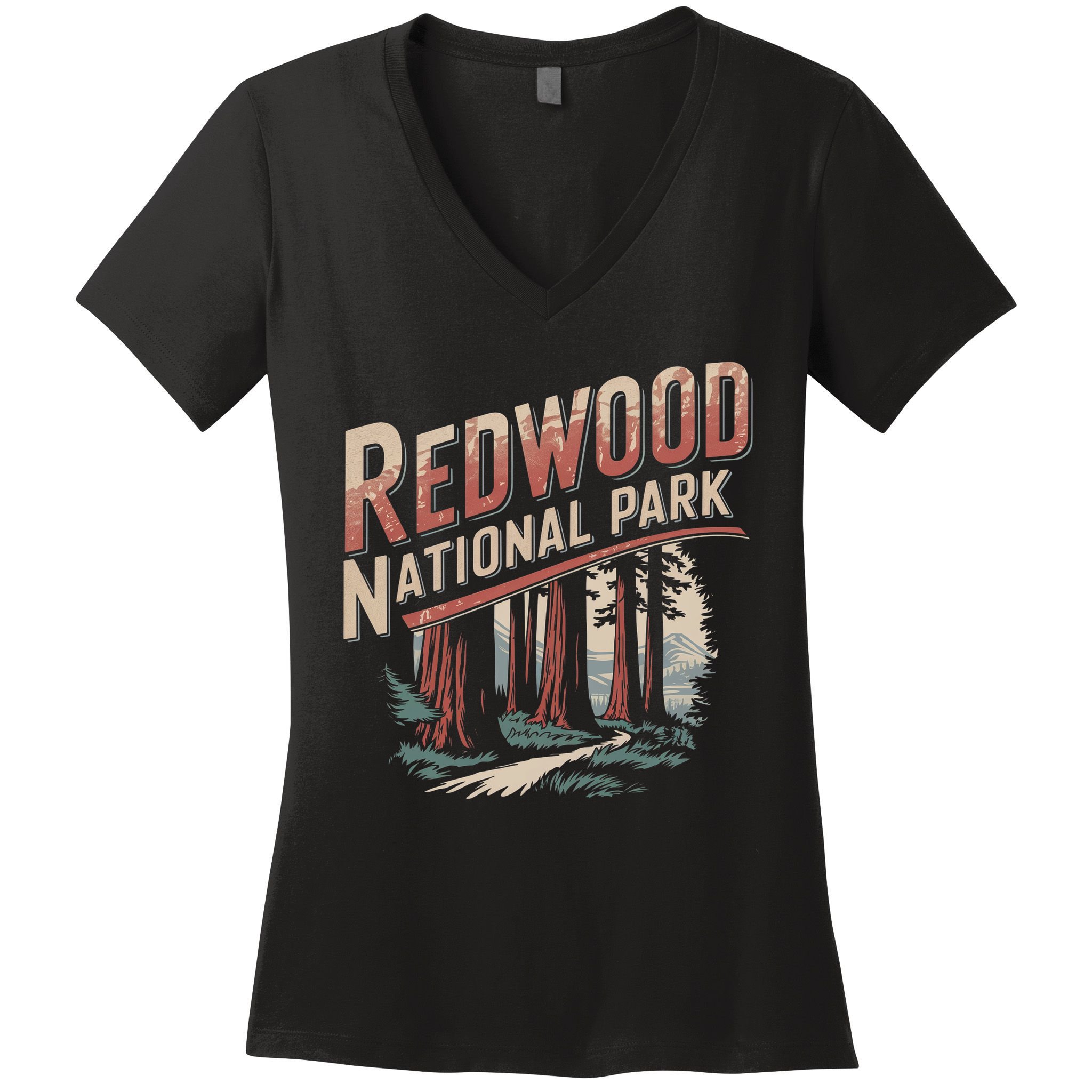 Redwood National Park Women's V-Neck T-Shirt
