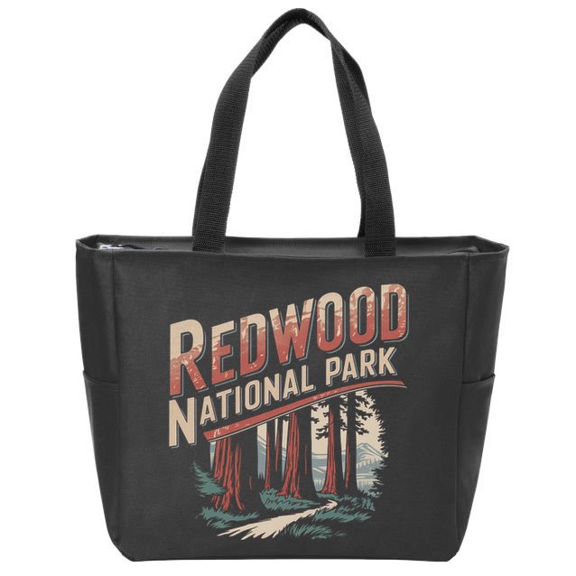 Redwood National Park Zip Tote Bag