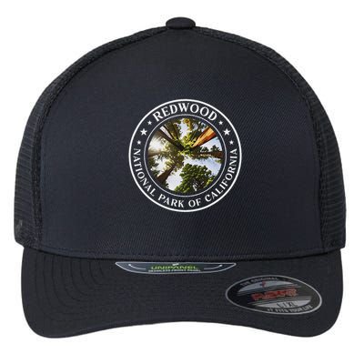 Redwood National Park Of California Redwood Forest Flexfit Unipanel Trucker Cap